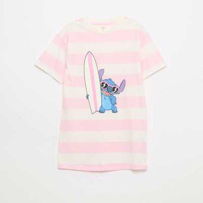 'Stitch' Disney T-Shirt Nightdress PINK