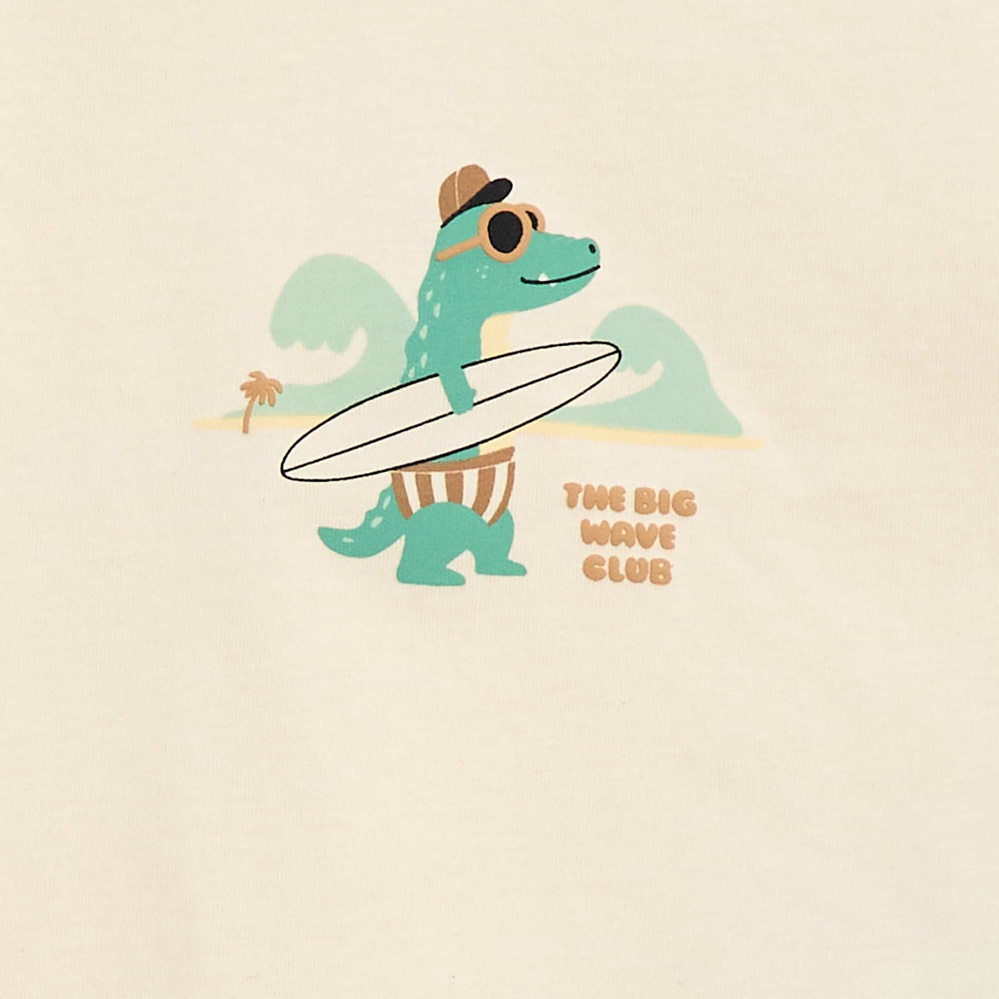 პრინტიანი მოკლემკლავიანი მაისური თეთრი