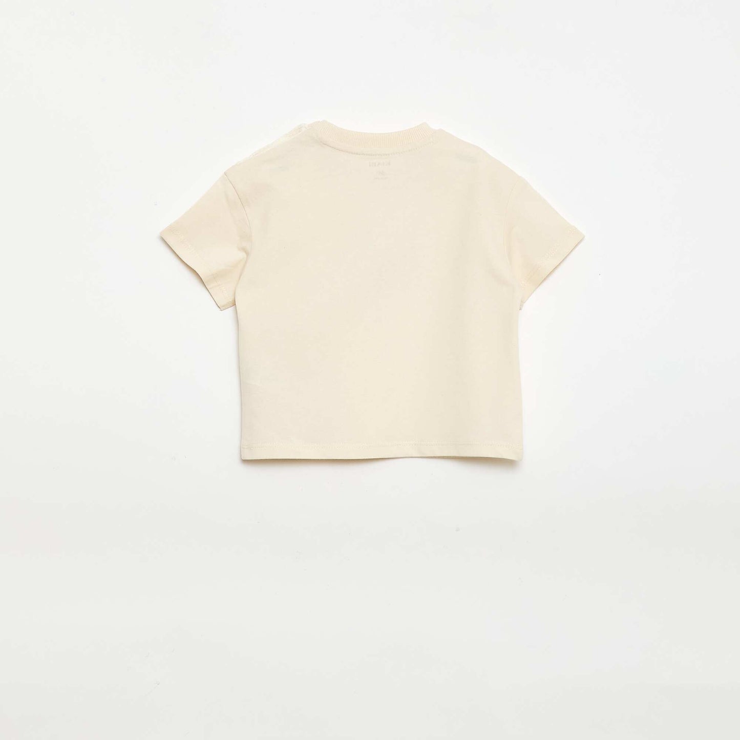 პრინტიანი მოკლემკლავიანი მაისური თეთრი