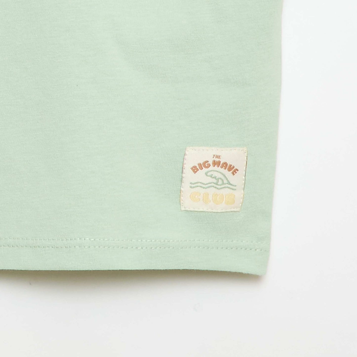 პრინტიანი მოკლემკლავიანი მაისური მწვანე