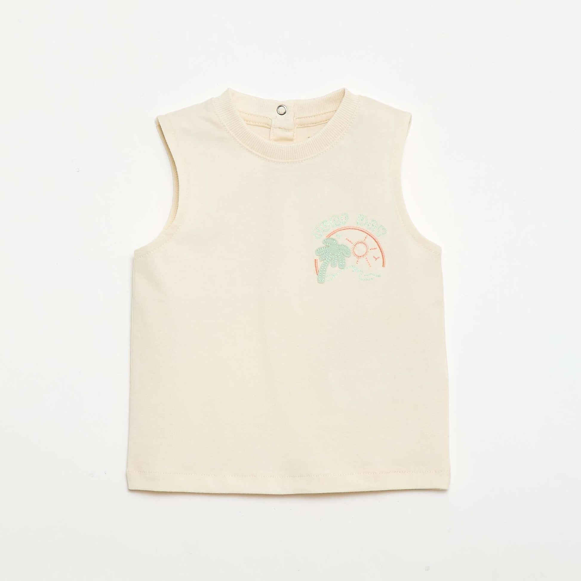 დეკორატიული ნაქარგი ზედა თეთრი