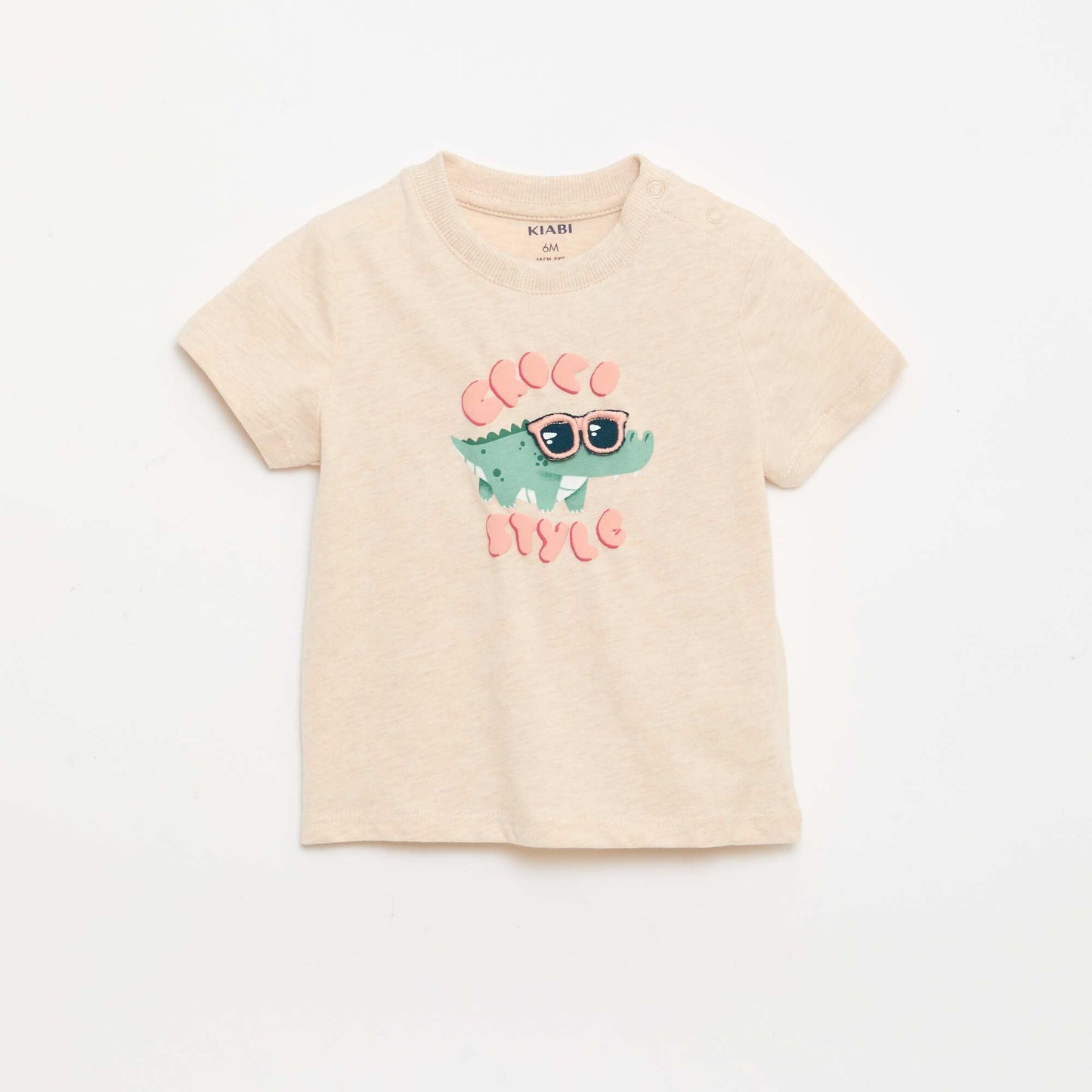 მაისური ანიმაციით პრინტიანი კრემისფერი