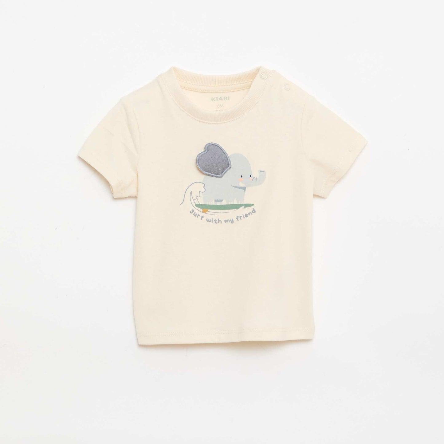 მაისური ანიმაციით პრინტიანი თეთრი