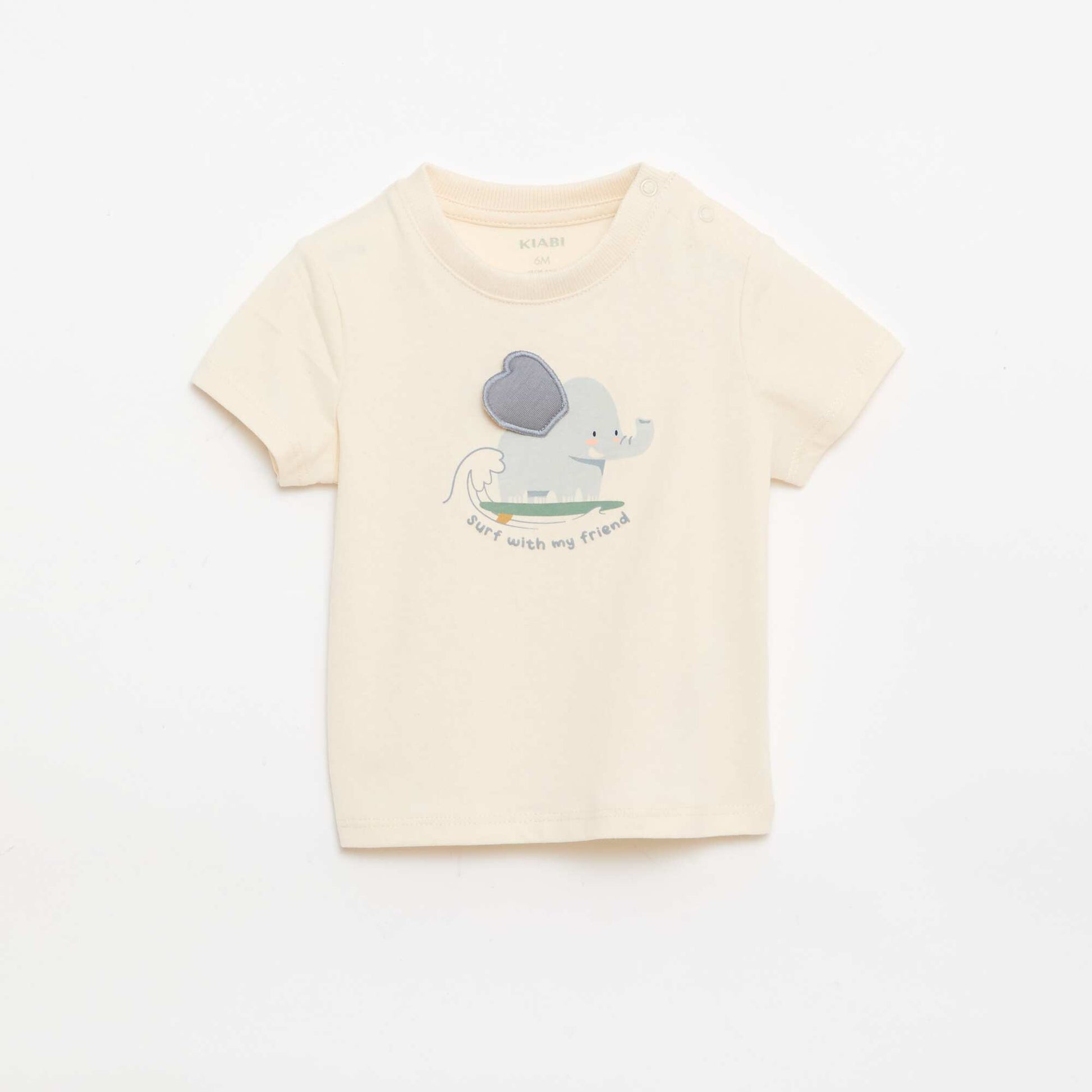 მაისური ანიმაციით პრინტიანი თეთრი