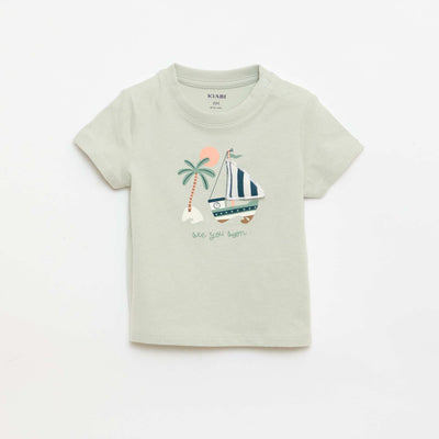 მაისური ანიმაციით პრინტიანი მწვანე