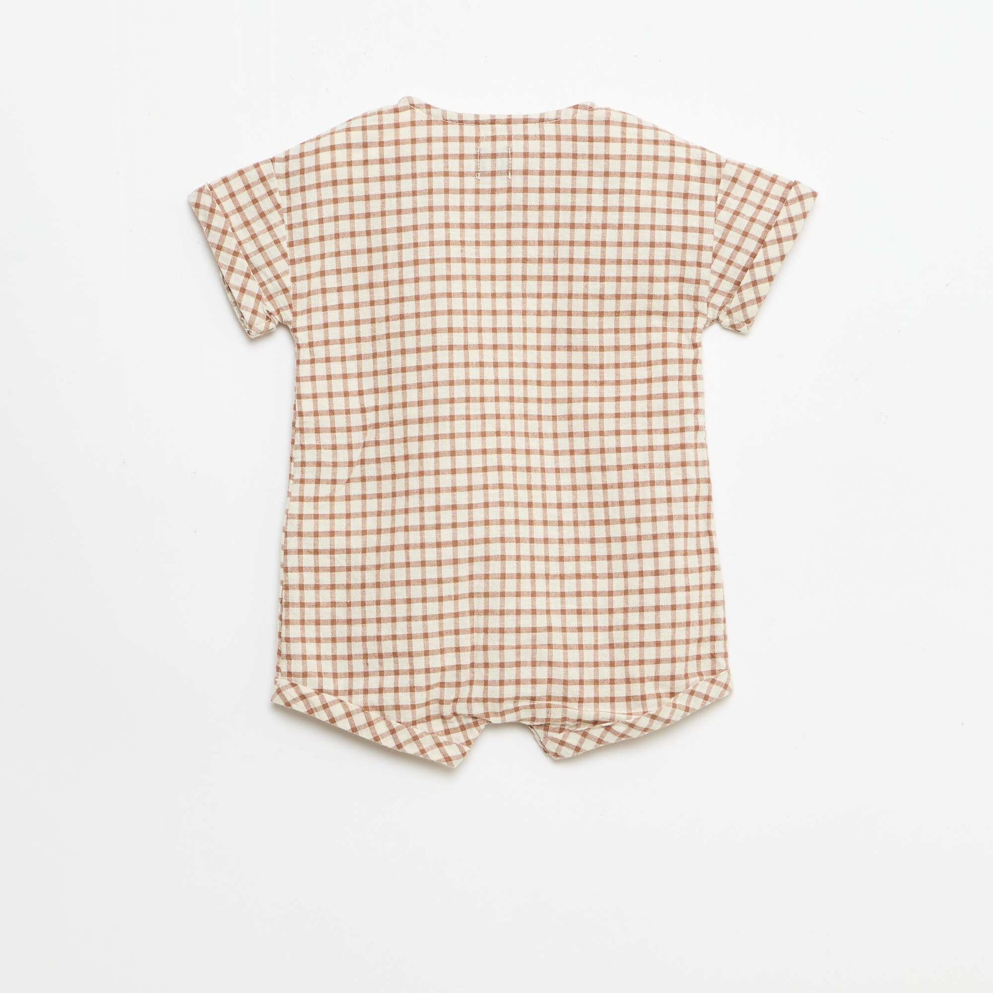 Short romper BROWN
