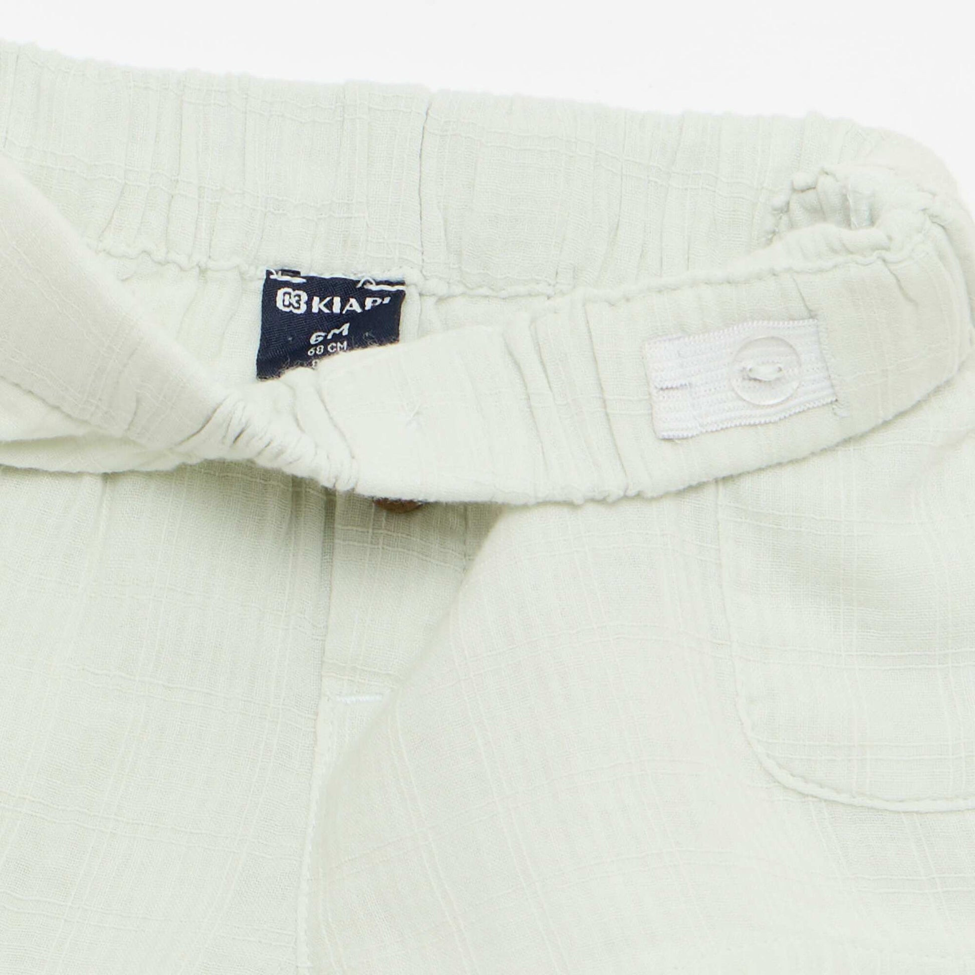 Cotton Shorts with 2 Patch Pockets BLUE
