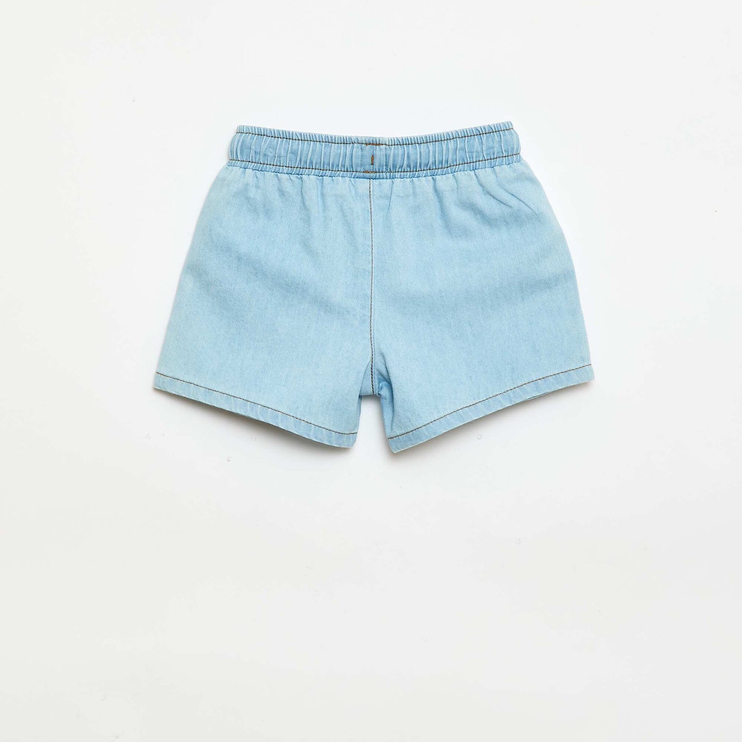 Denim shorts with 2 large pockets BLUE