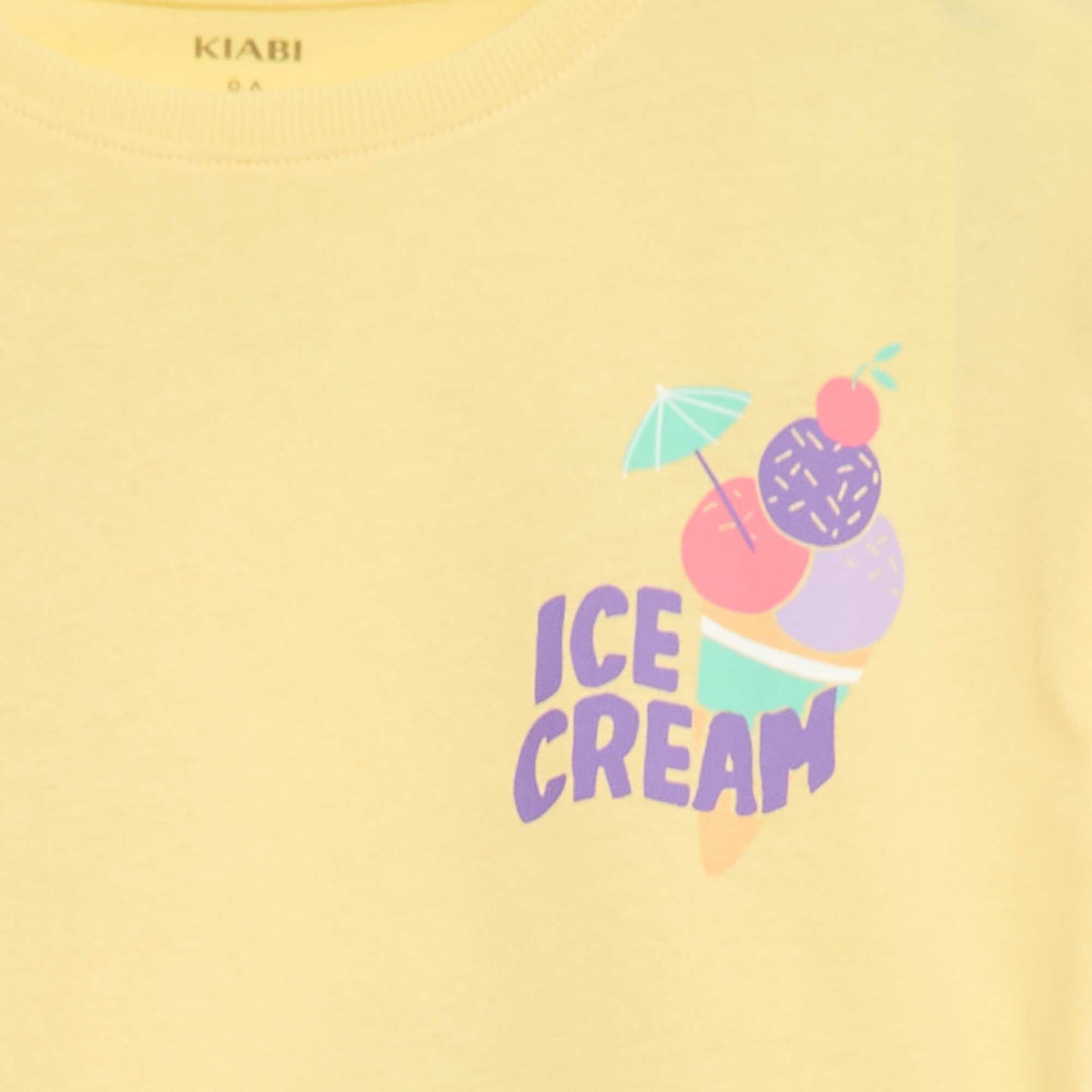Loose-fit T-shirt with back & chest print YELLOW