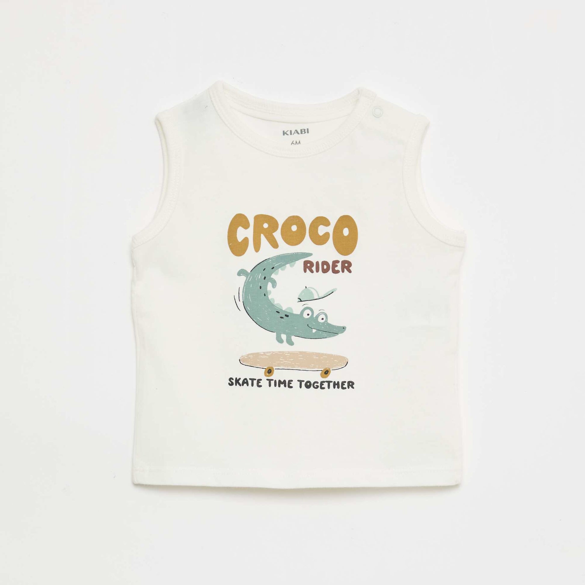 2-ნაწილიანი ზედა და შორტი კომპლექტი თეთრი