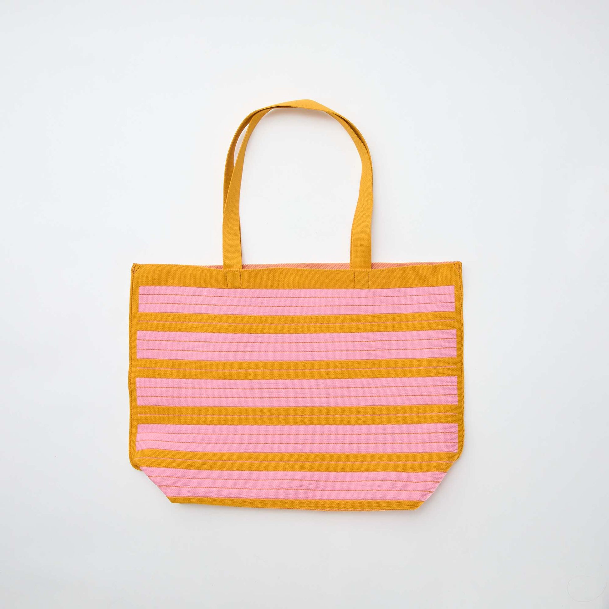 Large Striped Tote Bag YELLOW