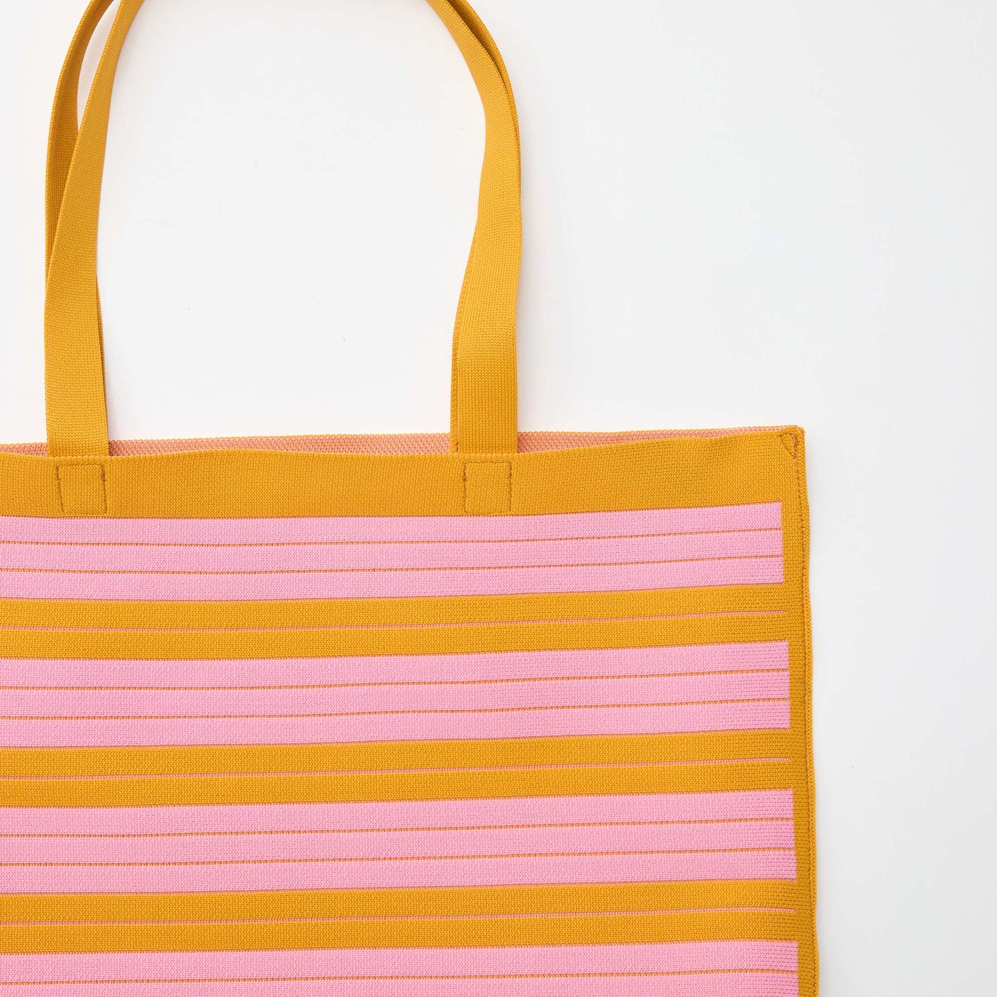 Large Striped Tote Bag YELLOW