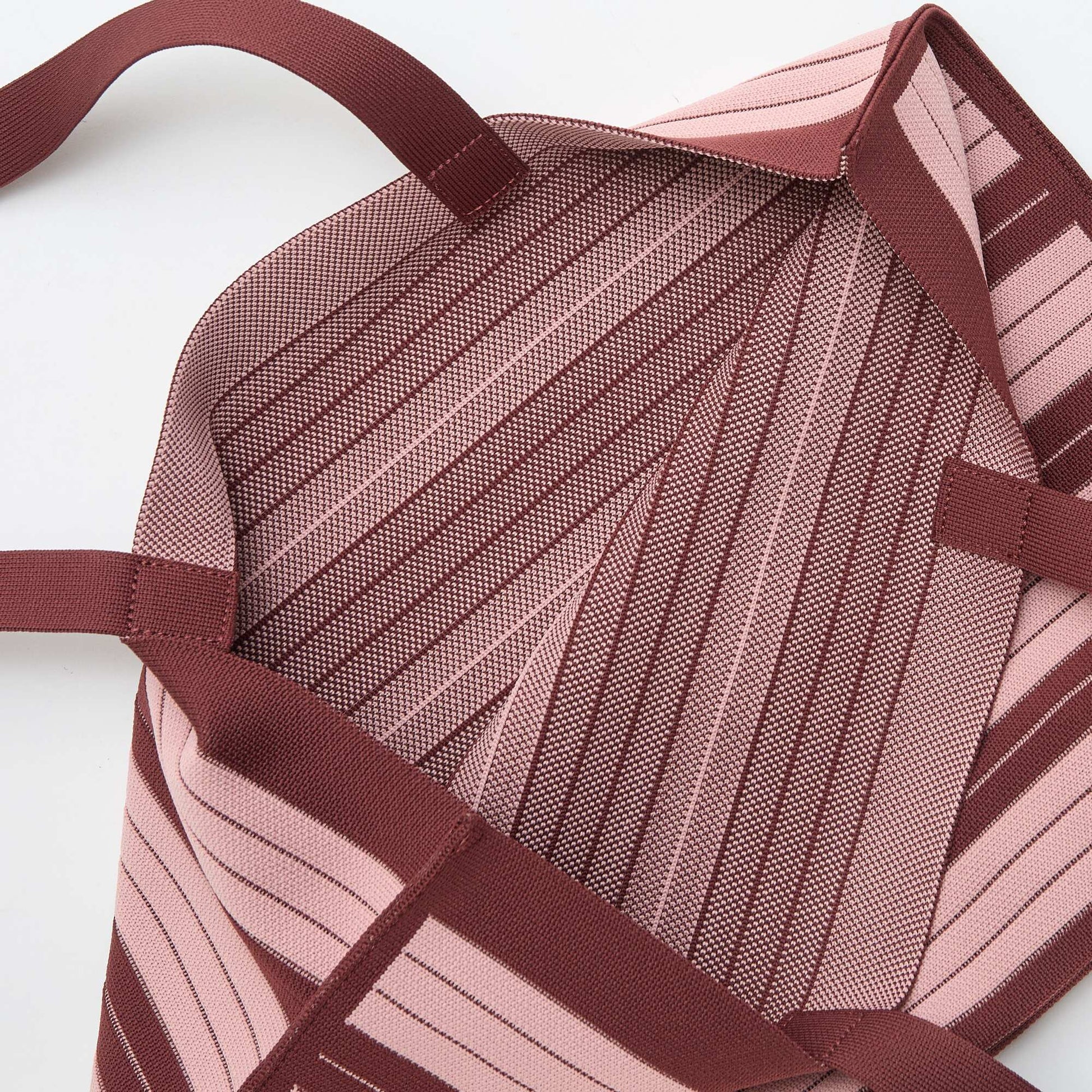 Large Striped Tote Bag PINK