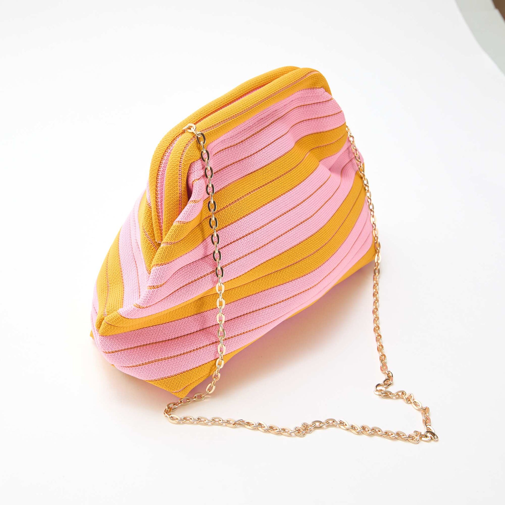 Pouch-shaped crossbody bag YELLOW