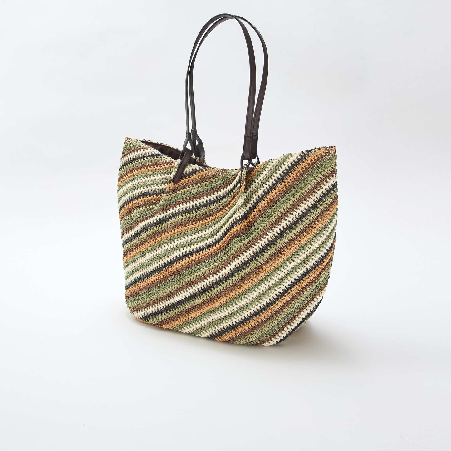 ჩალის ჩანთა მწვანე