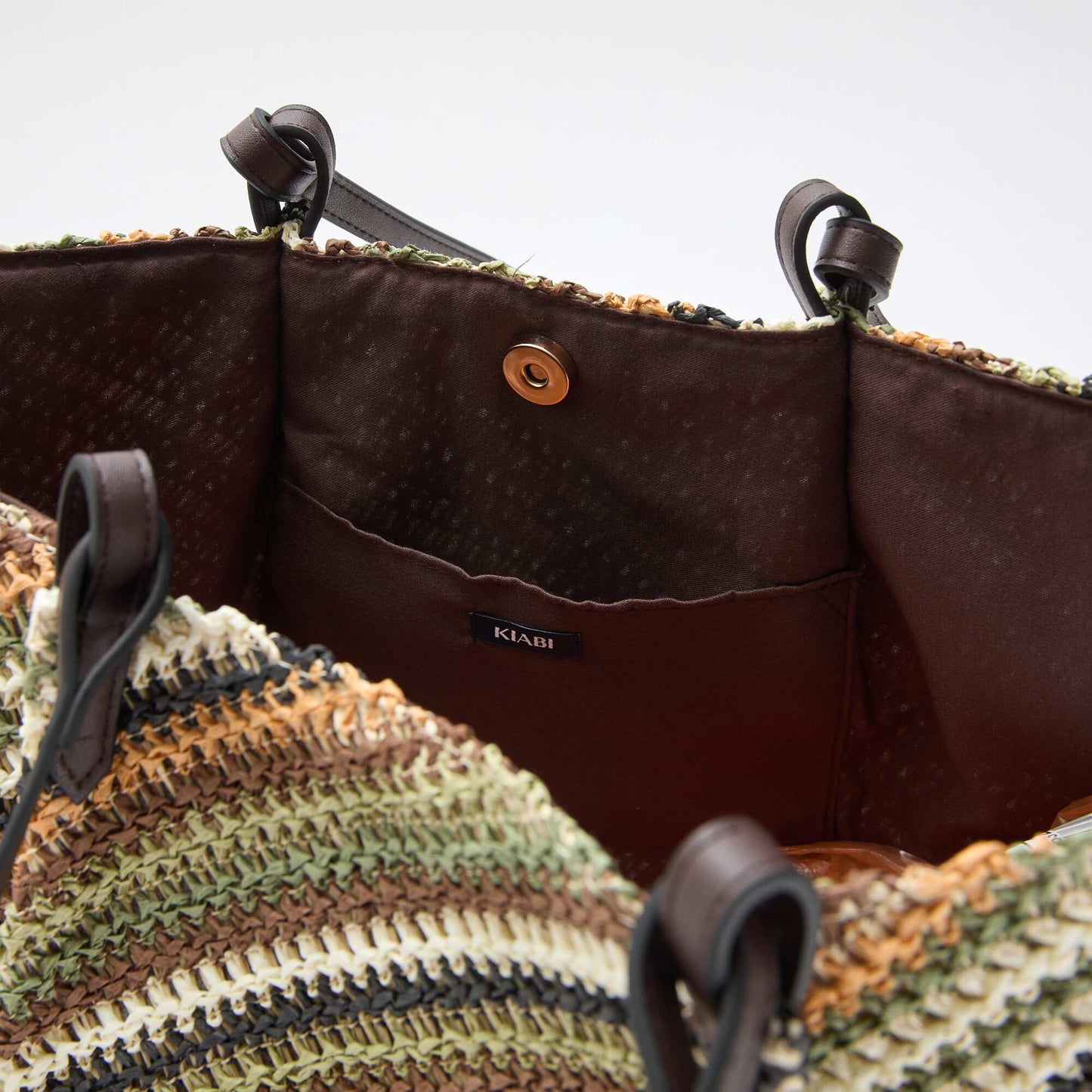 ჩალის ჩანთა მწვანე