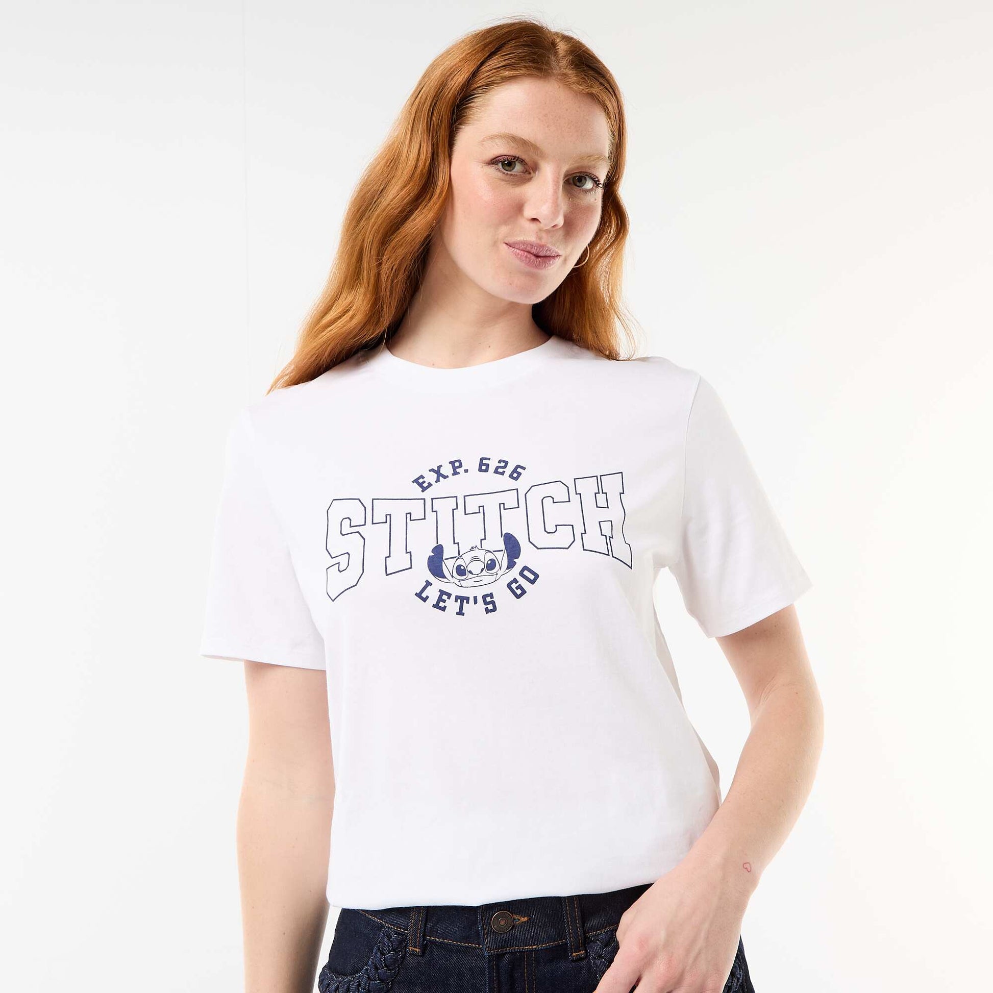 'Stitch' 'Disney' T-shirt WHITE