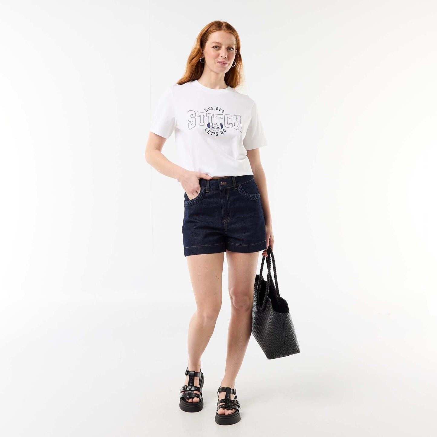 'Stitch' 'Disney' T-shirt WHITE