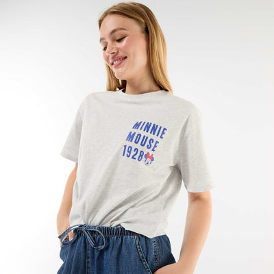 Heathered 'Minnie' T-shirt GREY