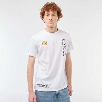 One Piece' solid cotton T-shirt WHITE