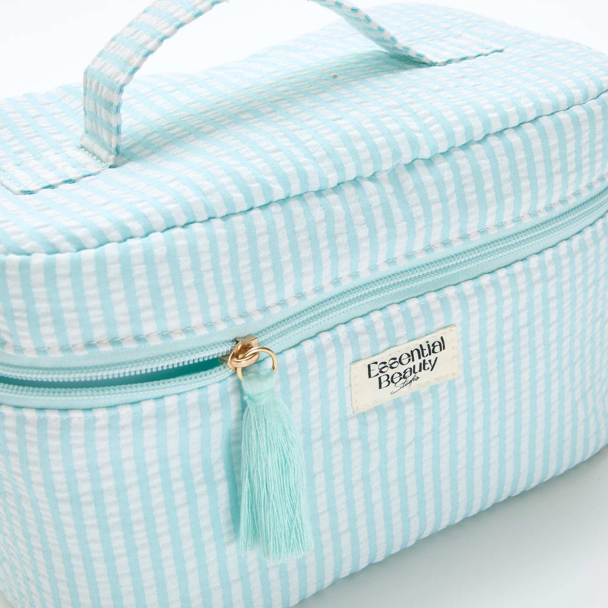 Patterned Vanity Unit Patterned Vanity Case with Handle BLUE – Kiabi Georgia