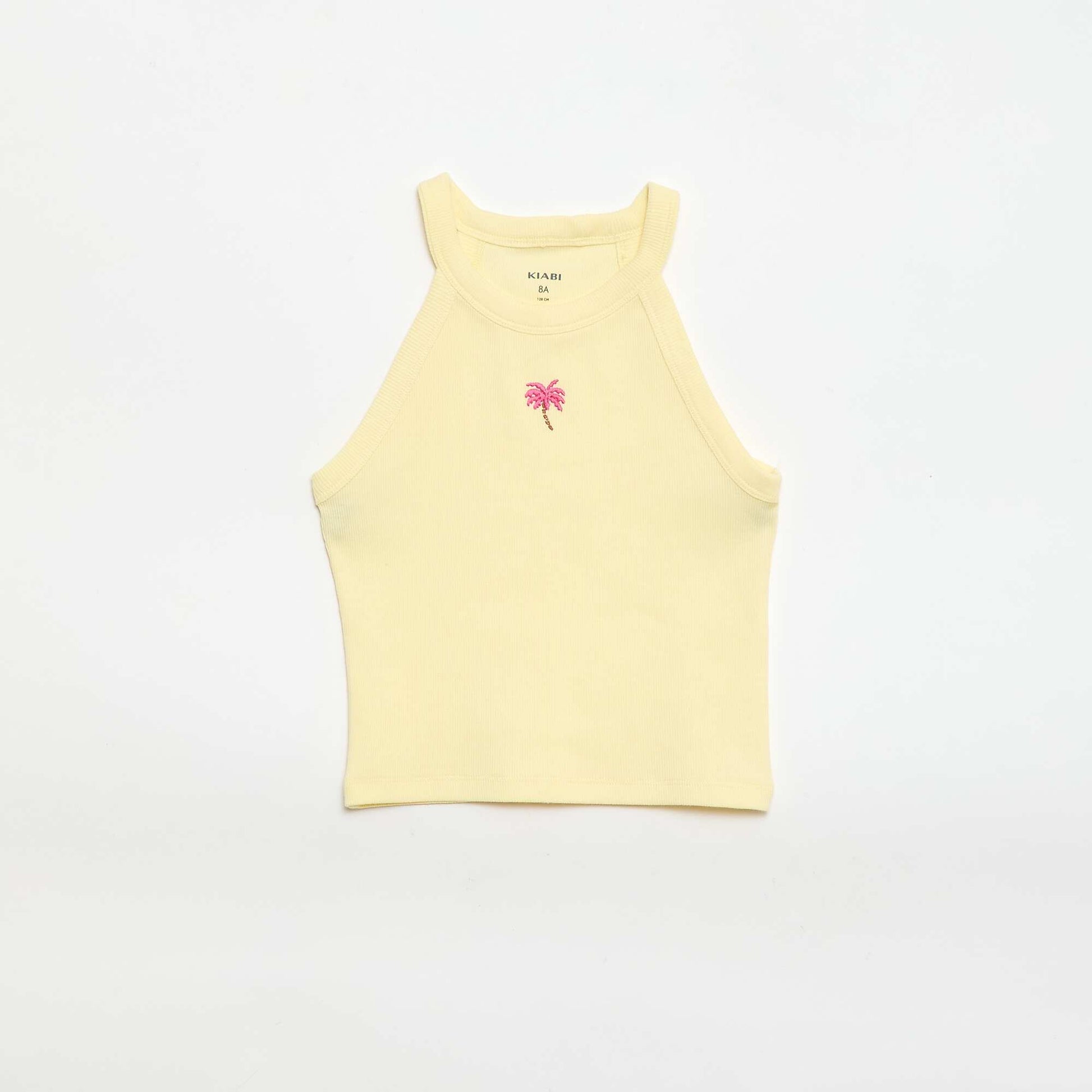 Halter Neck Tank Top YELLOW