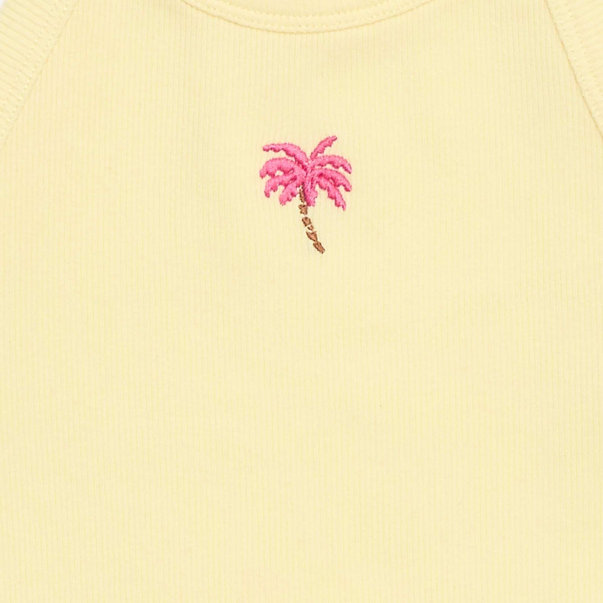 Halter Neck Tank Top YELLOW