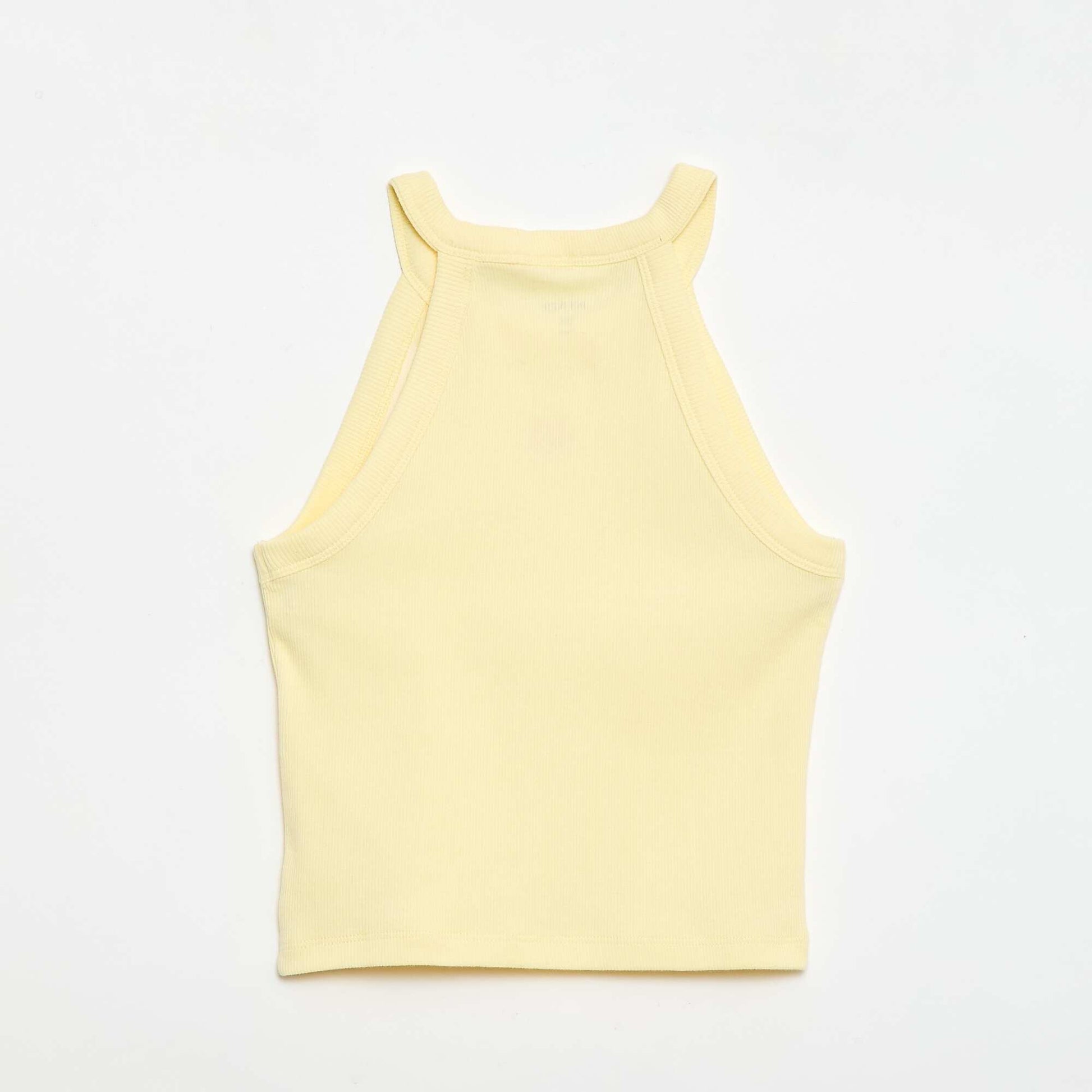 Halter Neck Tank Top YELLOW