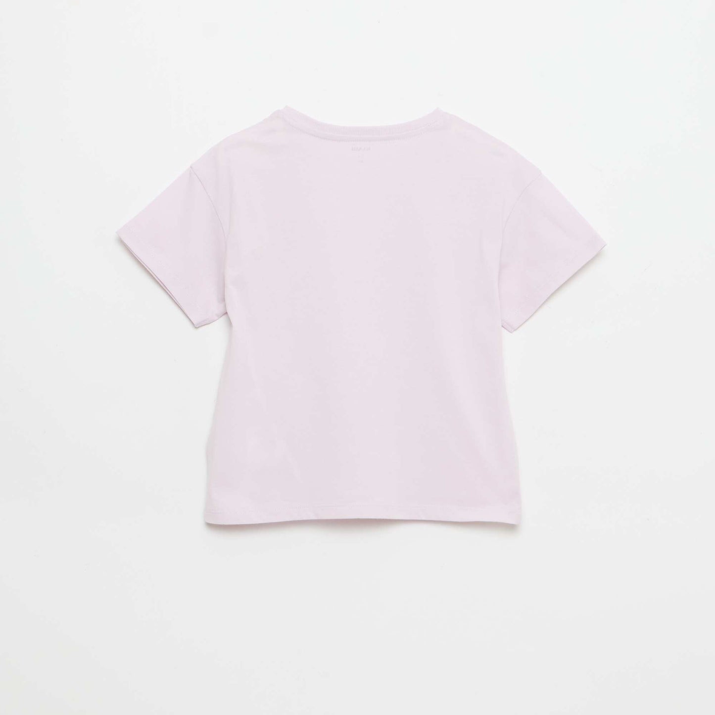 T-shirt with chest embroidery PURPLE