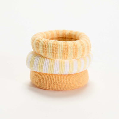 Set of 3 Foam Hair Ties ORANGE