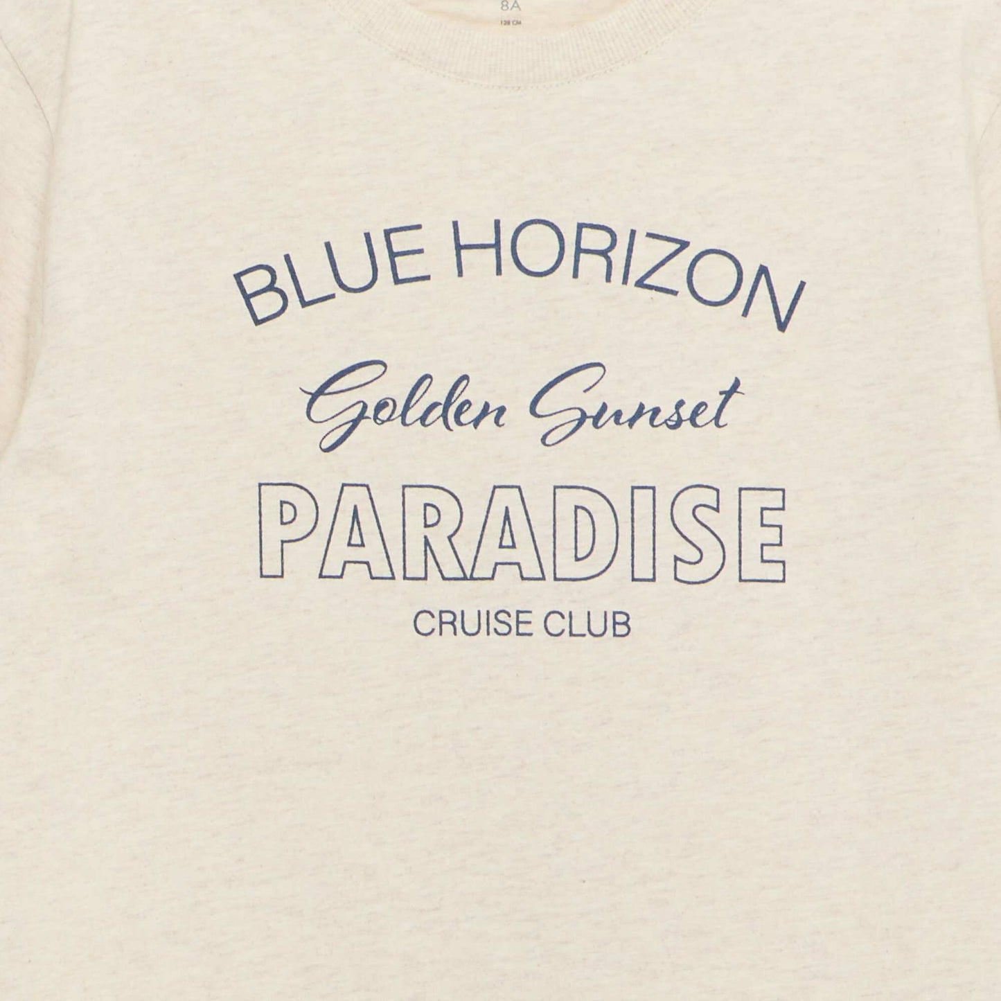 Printed short-sleeved T-shirt BEIGE