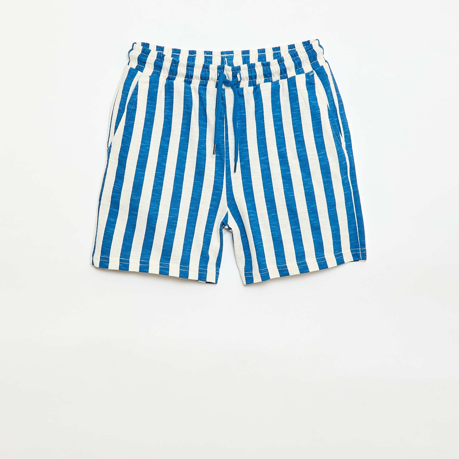 Patterned Bermuda Shorts BLUE