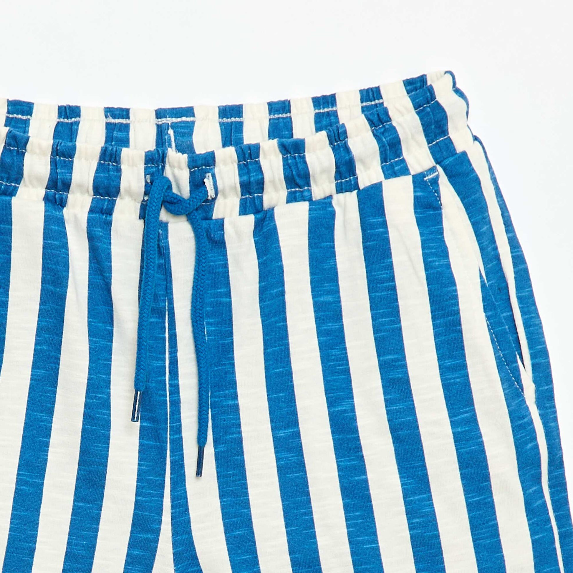 Patterned Bermuda Shorts BLUE