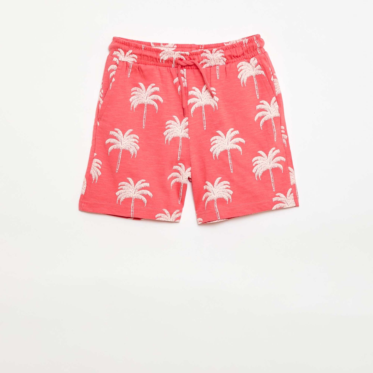 Patterned Bermuda Shorts RED