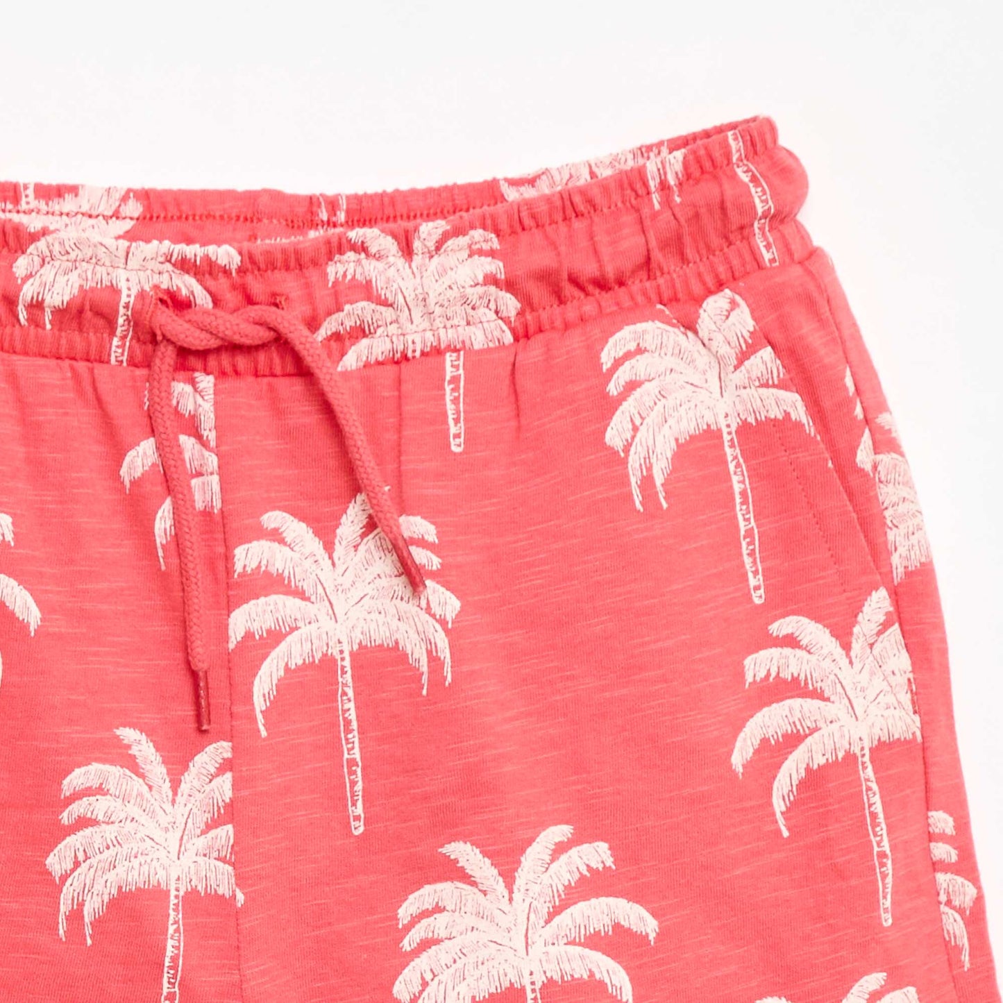 Patterned Bermuda Shorts RED
