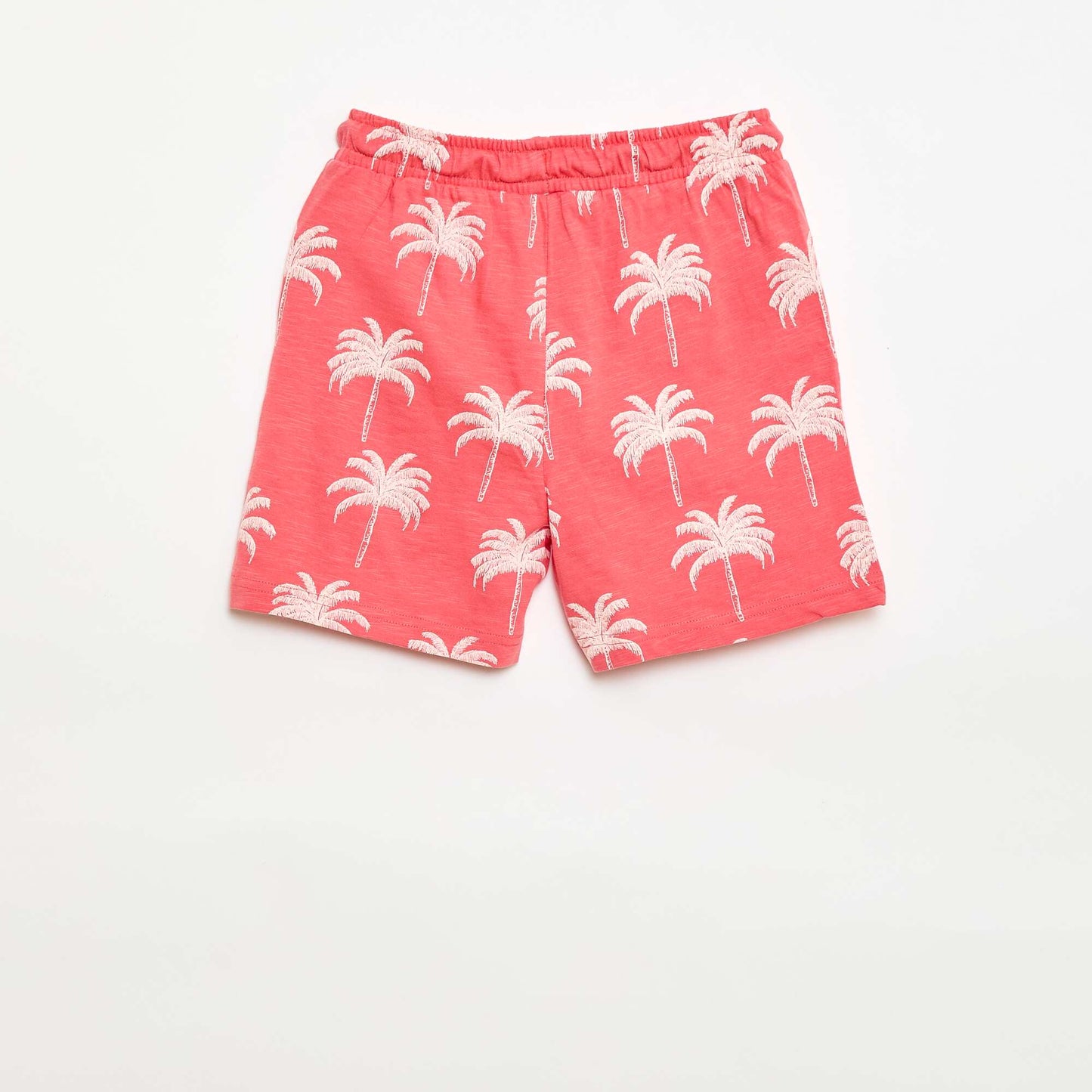 Patterned Bermuda Shorts RED