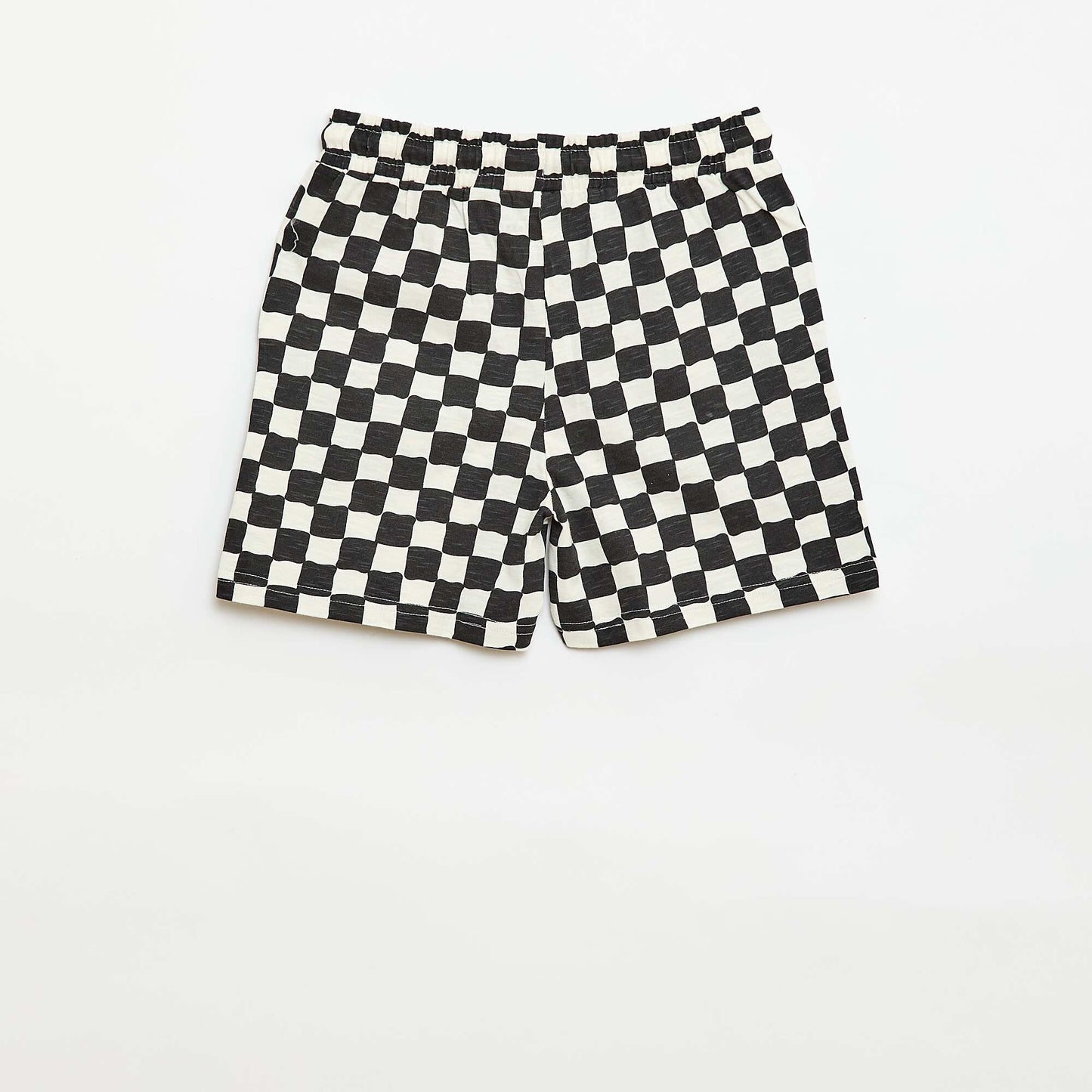 Patterned Bermuda Shorts WHITE