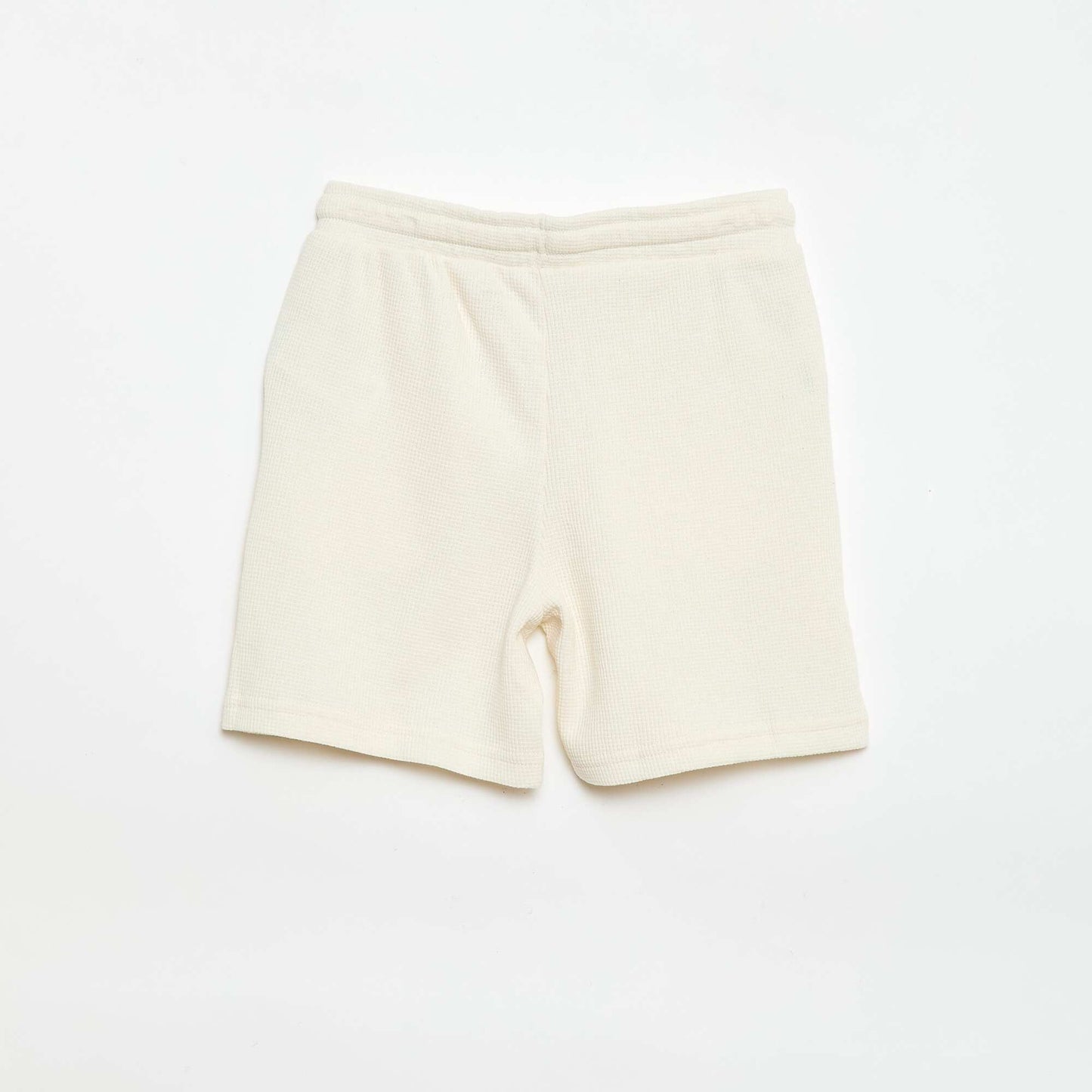 Waffle Knit Shorts BEIGE