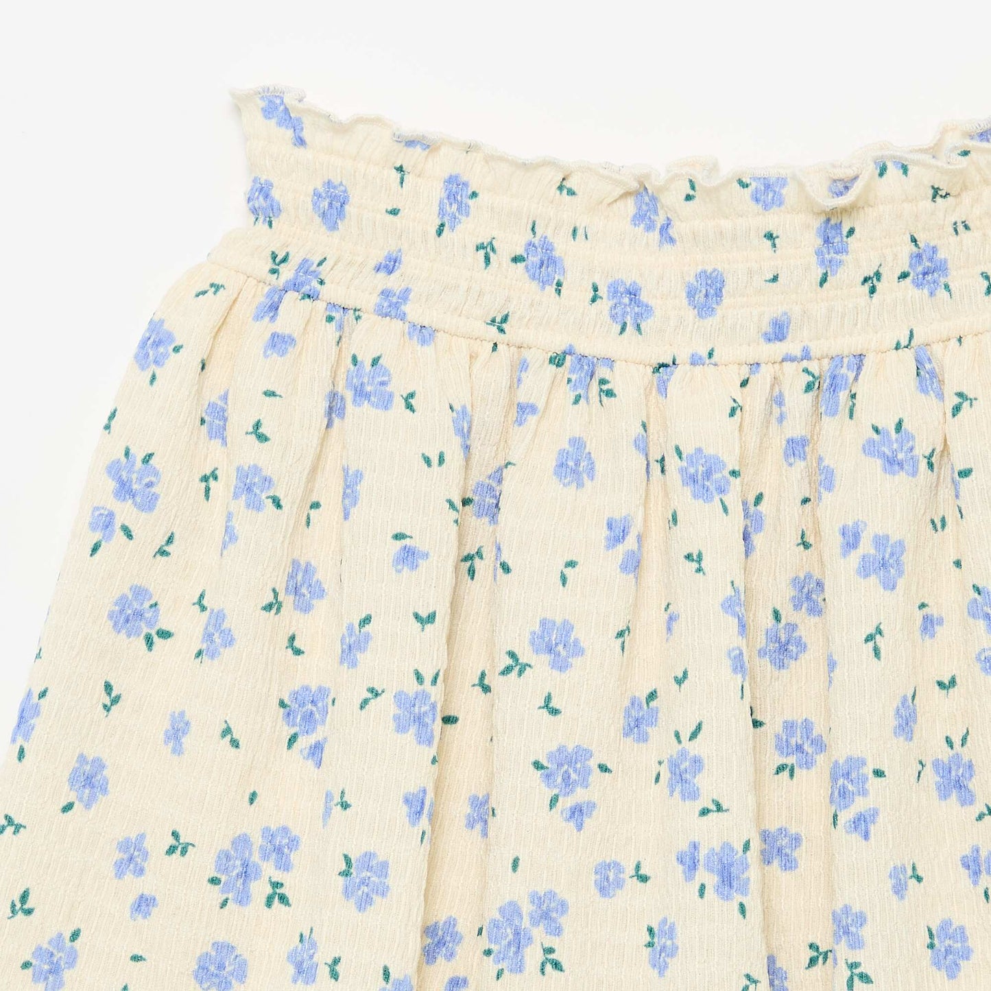 Skater mini skirt with integrated shorts BEIGE