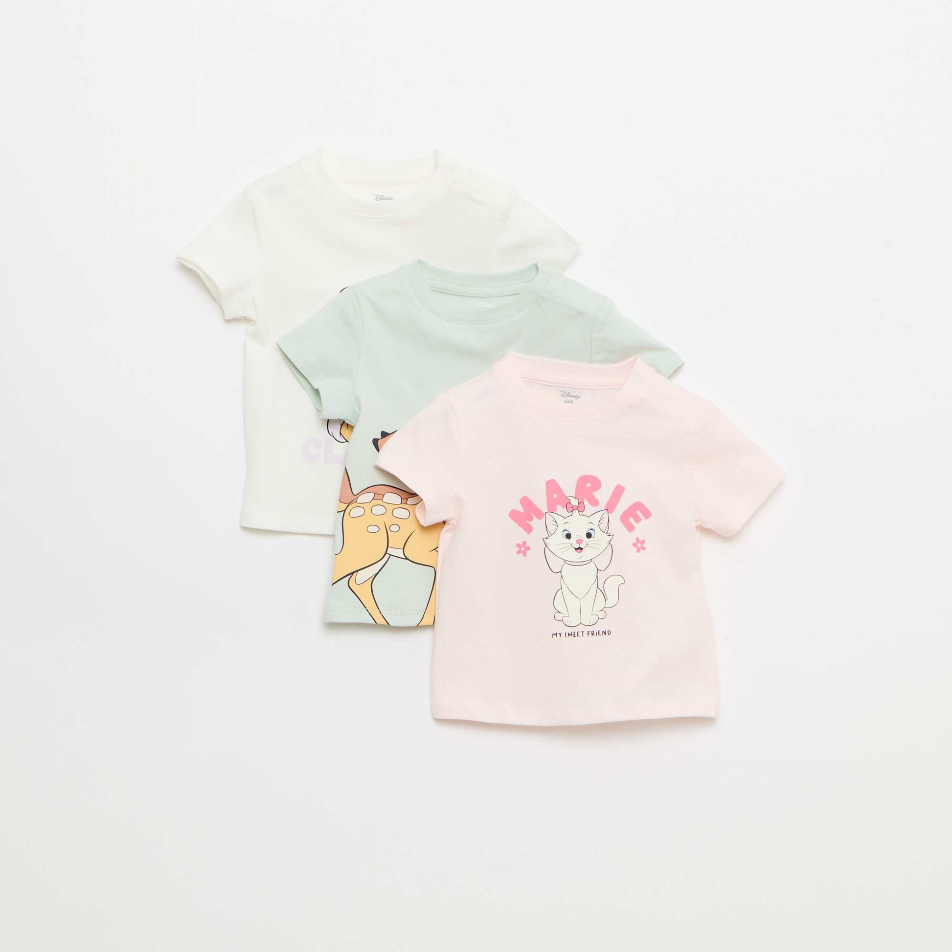 'Disney' 3-Pack T-Shirts PINK