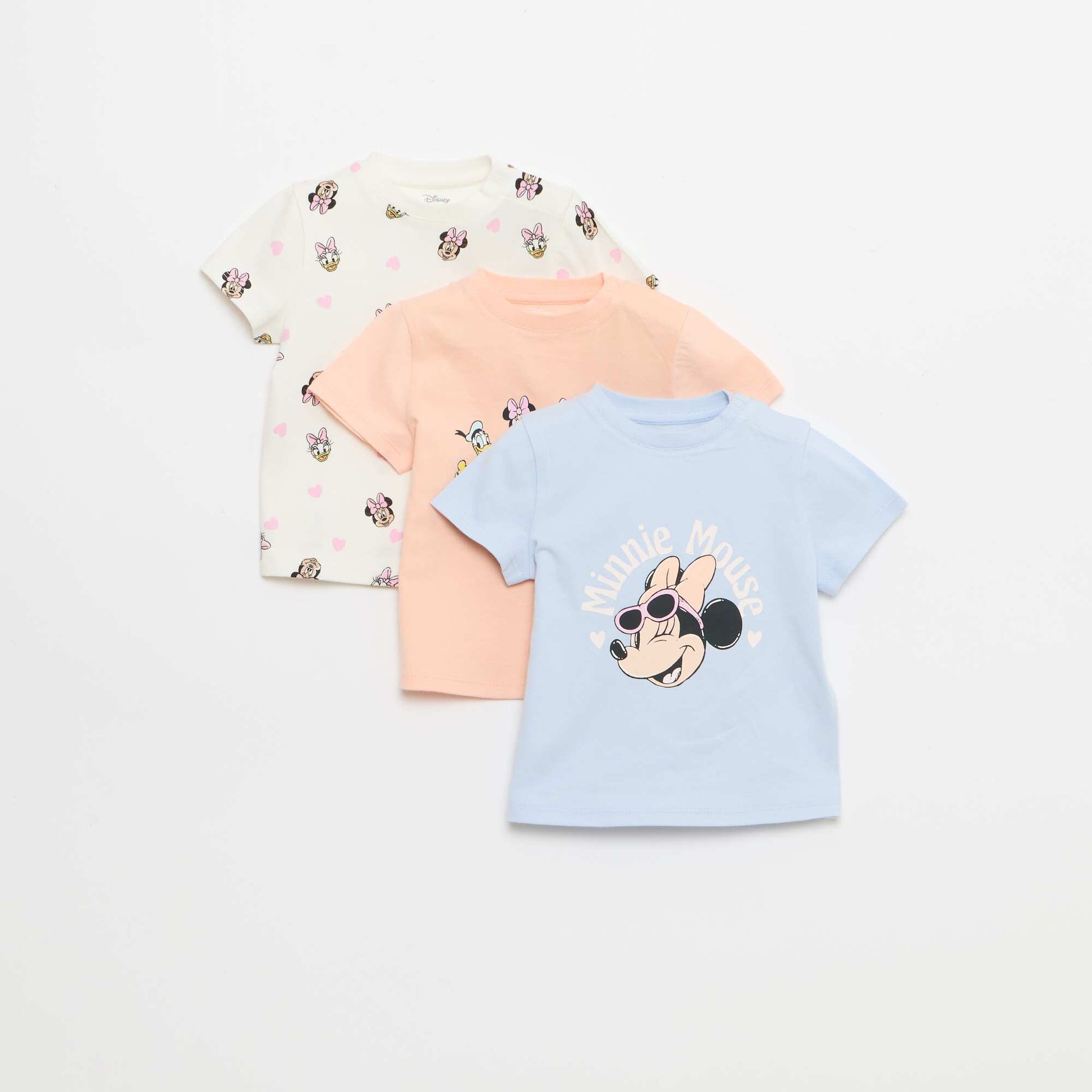 'Disney' 3-Pack T-Shirts WHITE