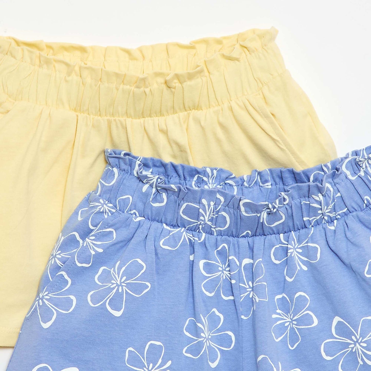 2-Pack Elastic Waist Shorts BLUE