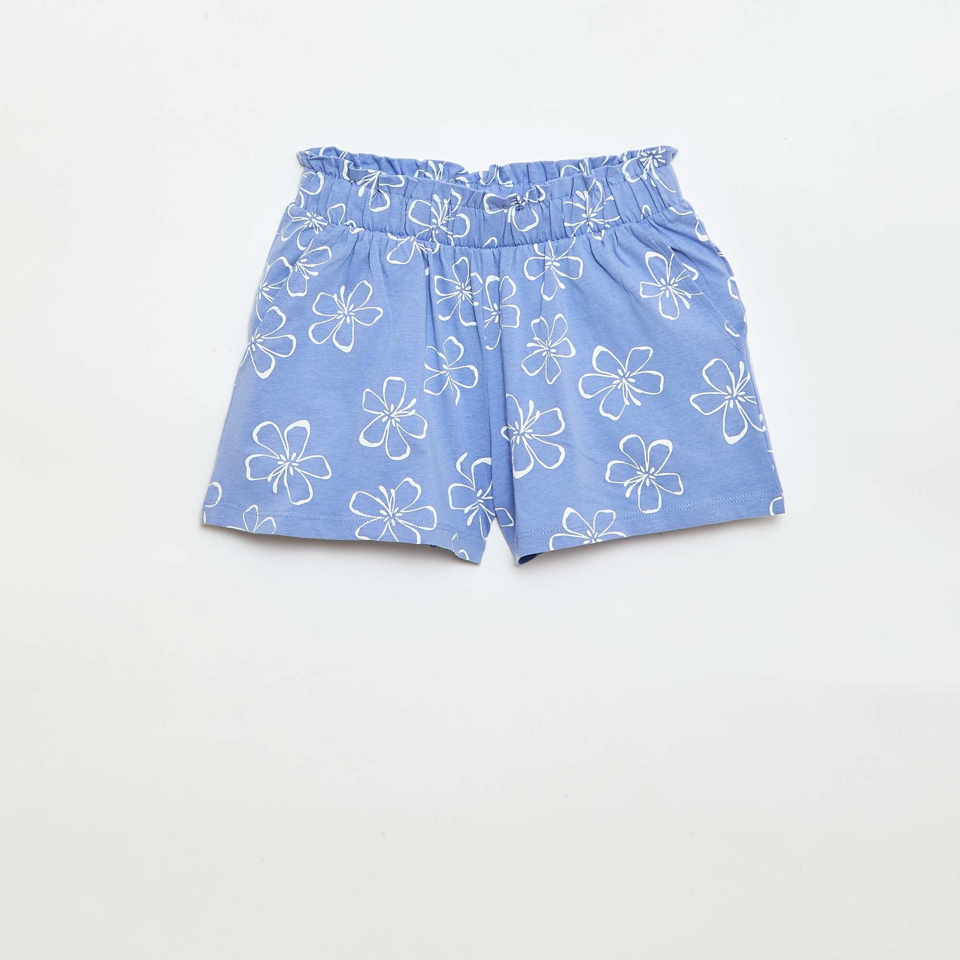 2-Pack Elastic Waist Shorts BLUE