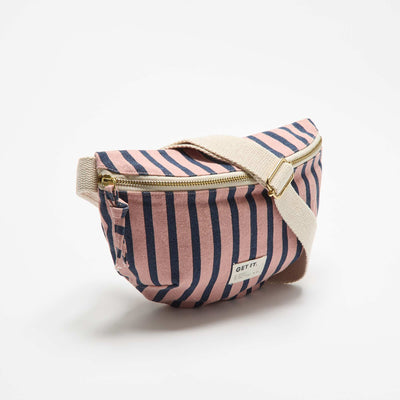 Printed Fabric Belt Bag PINK