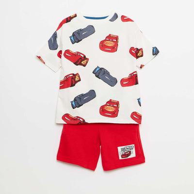 დისნეის მაისური + ბერმუდის კომპლექტი - 2 ცალი თეთრი