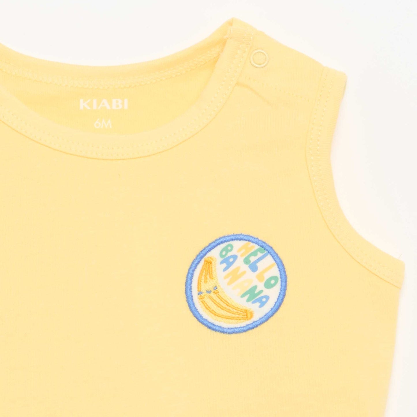 Tank Top with Chest Patch YELLOW