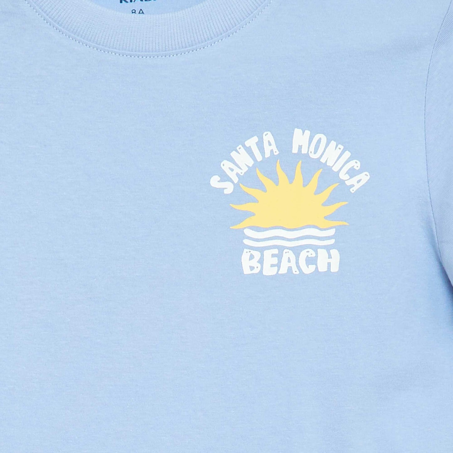 Printed Front and Back Short-Sleeve T-Shirt BLUE