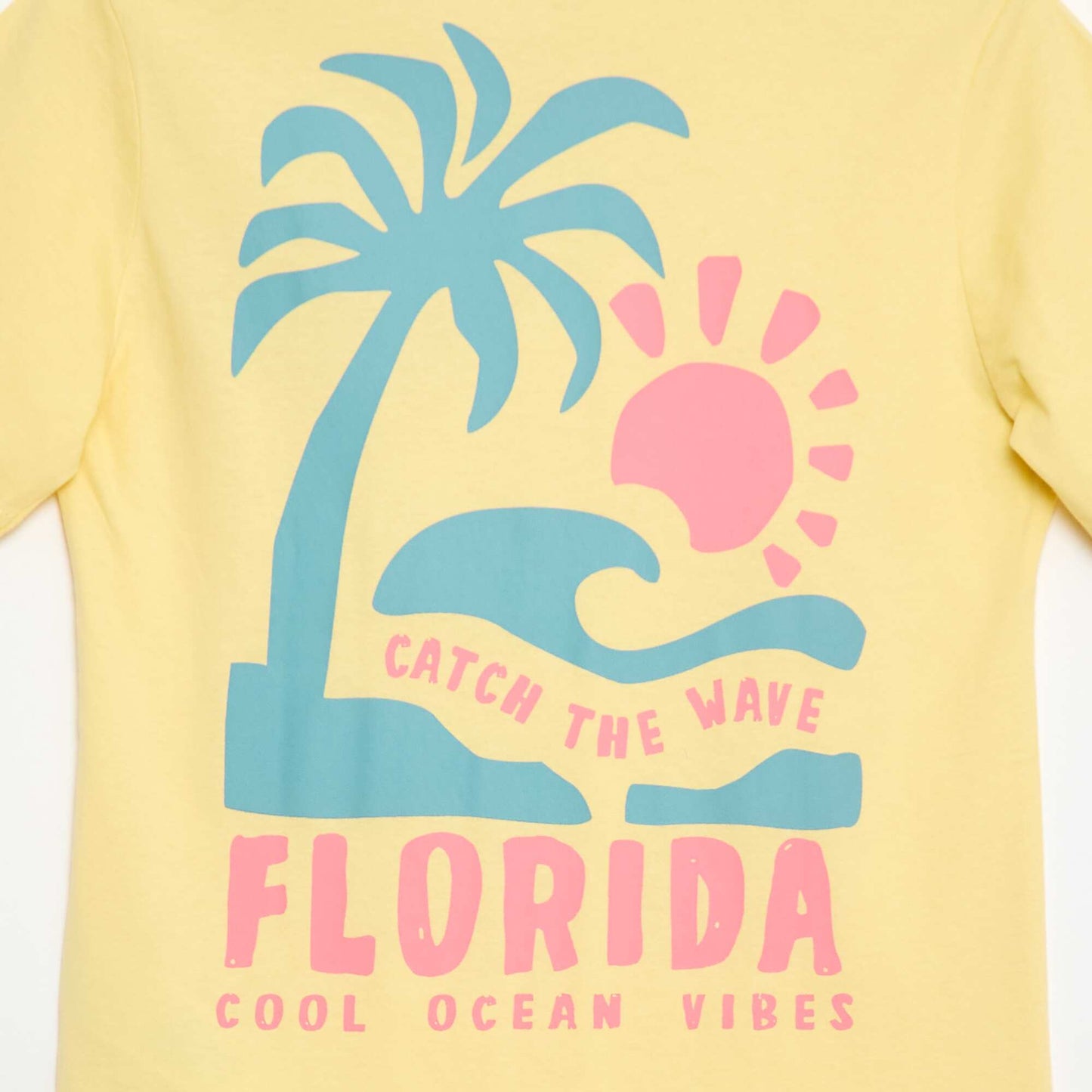 Printed Front and Back Short-Sleeve T-Shirt BEIGE