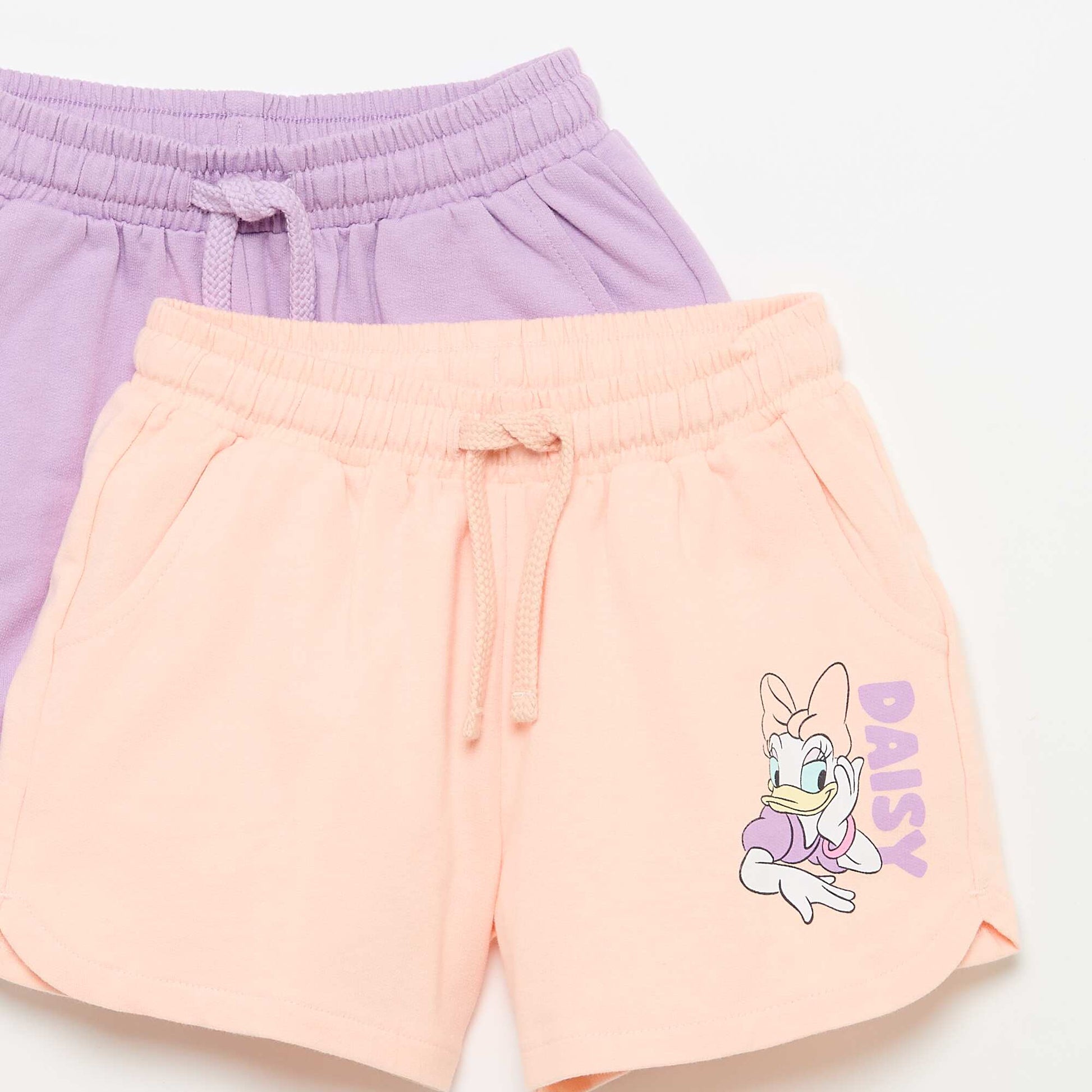 Pack of 2 \'Disney\' Unbrushed Fleece Shorts PINK