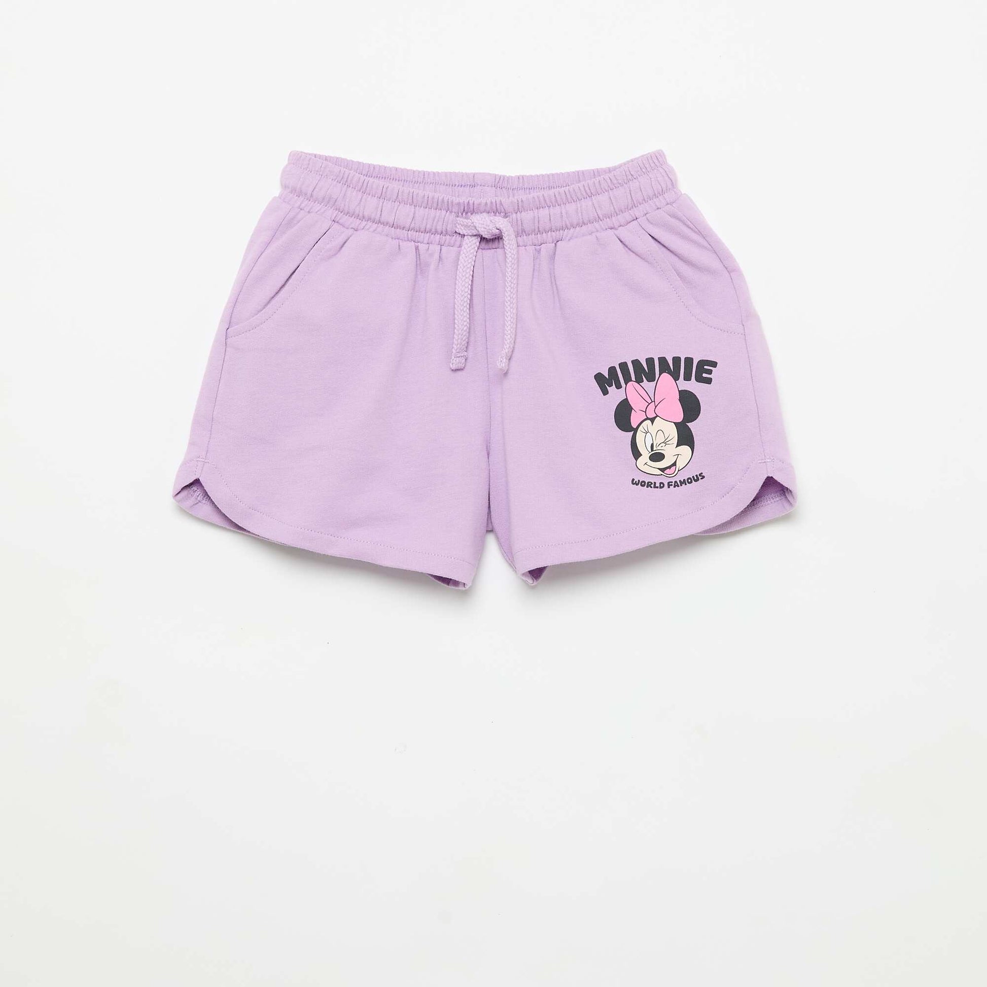 Pack of 2 \'Disney\' Unbrushed Fleece Shorts PINK
